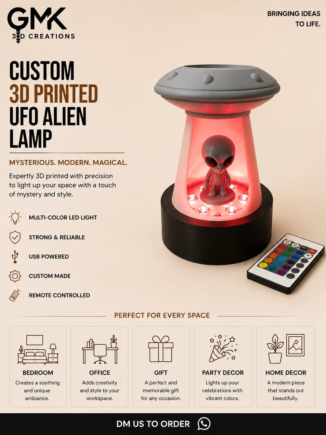 Alien UFO Lamp