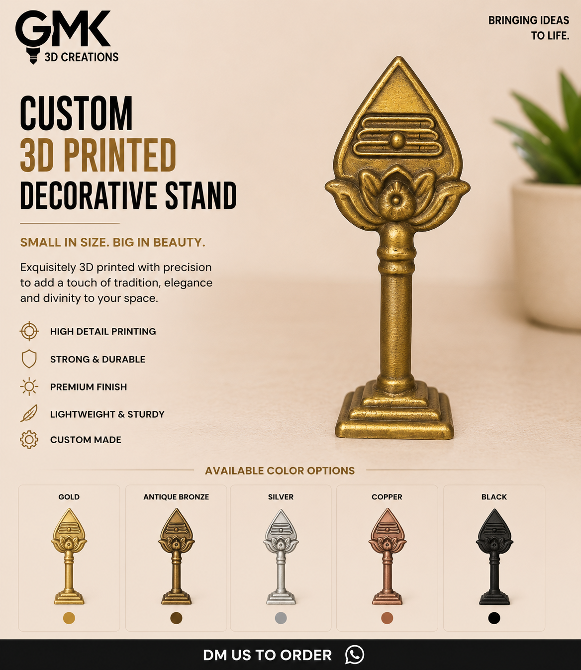 Shiva Lingam on Lotus Pedestal
